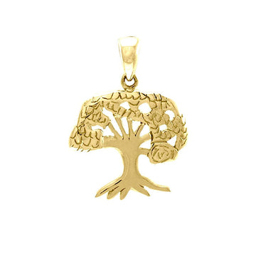 Tree of Life 14K Yellow Gold Pendant GPD3915 - Jewelry